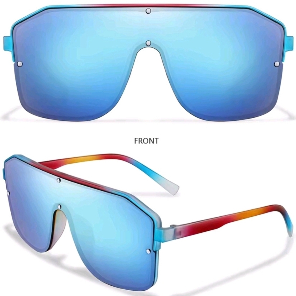 Stylish Blue Gradient Sunglasses
